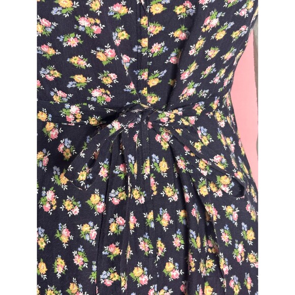 1970s DONI GIRL of California INC Prairie Long Sleeve Lace Floral Dress. Small - Picture 9 of 14